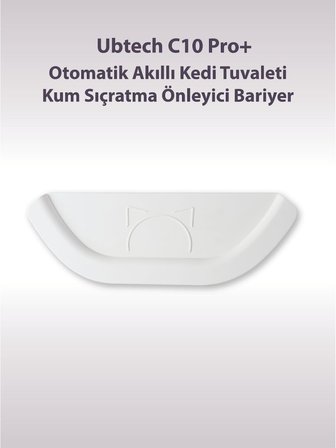 Ubtech C10 Pro Kameralı Otomatik Akıllı Kedi Tuvaleti için Aparat/Buffle, Kum Sıçratma Önleyici Aparat/Buffle