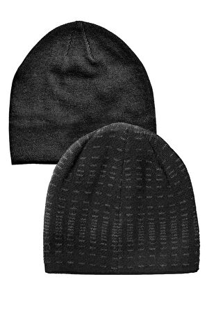 çift taraflı doubleface kumaş unisex bere --kesik çizgili--