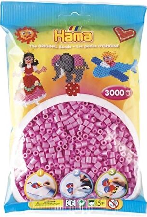 Hama Midi Boncuk 3.000'lik - Pastel Pembe