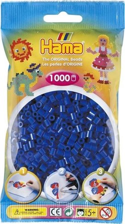 Hama Midi Boncuk 1.000'lik - Mavi LACİVERT