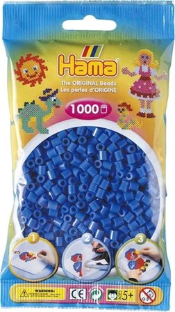 Hama Midi Boncuk 1.000'lik - Açık Mavi