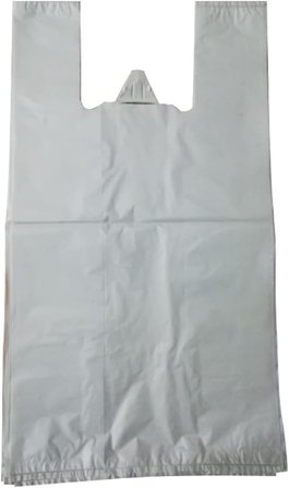 Kalın Beyaz Poşet Büyük Boy 1 Kg Hışır Atlet Poşet Market Manav Poşeti