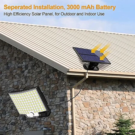 Solar Bahçe Aydınlatma Lambası 108 Led LF-2501B (2818)