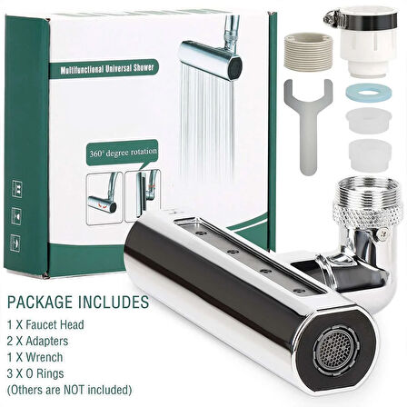Mutfak Musluğu Püskürtme Başlığı 4in1 (2818)