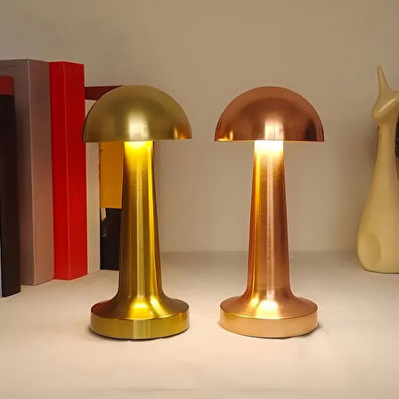 Şarjlı Masa Lambası Mantar Lamba (2818)