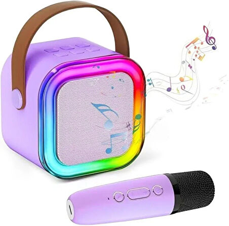 Karaoke Mikrofon Hoparlör Seti Mini (2818)