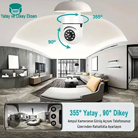 Ampul Kamera Harekete Duyarlı Gece Görüşlü (2818)