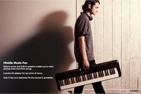 , 61-Key Taşınabilir Klavye (LK-S250)