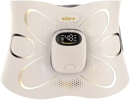 Ezere SlimBelt Pro EMS Isıtmalı Bel ve Karın Masaj + Egzersiz Kemeri – Dijital Ekranlı, Şarjlı, 3 Kademeli