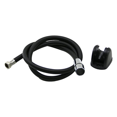 SİYAH PLASTİK PERLATÖRLÜ TAHARATMATİK HORTUM  120CM (2818)