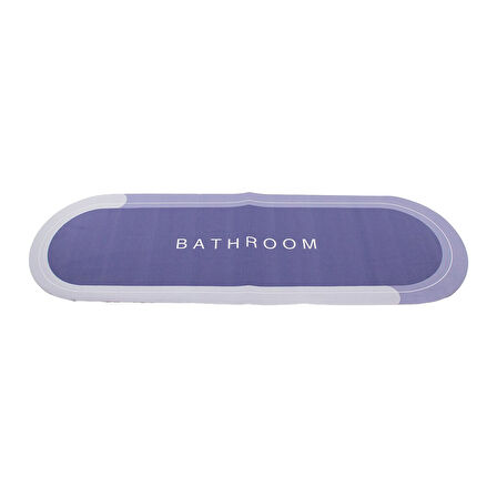 OVAL   DÜZ RENKLİ  SU EMİCİ - SİHİRLİ  BANYO PASPASI  ELASTİK  116 X 37.5CM (2818)