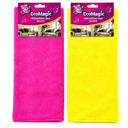 20 ADET ECOMAGIC 50X70 MİKROFİBER TEMİZLİK BEZ EKO (2818)