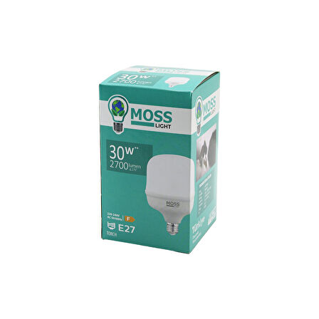 30W  TORCH  LED AMPUL PLASTİK E27 2700LUMEN L175° 5000 SAAT ÖMÜR IP20 185-265V AC MS-3097 (2818)