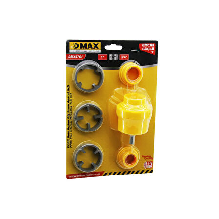 6PCS PLASTİK SU BORUSU DIŞ DİŞ AÇMA MATKAP UCU 1 - 1/2 - 3/4 (2818)