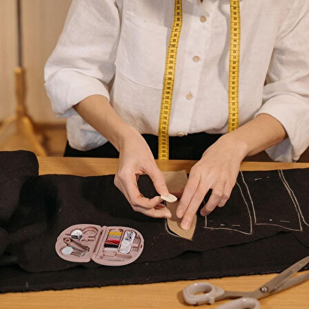 Çok Fonksiyonlu Mini Çanta Boy Seyahat Tipi Dikiş Seti (2818)