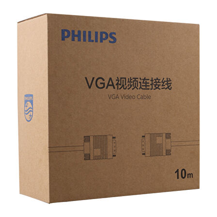 PHILIPS SWV6139B/93 SİYAH 3+6 ERKEK-ERKEK 15 PİN 10 METRE VGA KABLO (2818)