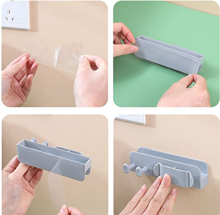 Pratik Kablo Düzenleyici ve Telefon Şarj Standı (2818)