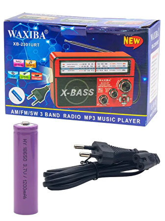 Nostaljik Radyo WAXIBA Nostaljik Radyo Bluetooth Fm Usb XB-2301RT (2818)