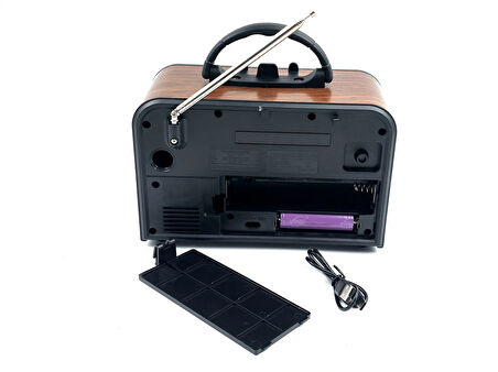 Nns NS-6697BT Taşınabilir Bluetooth Nostaljik Radyo (2818)