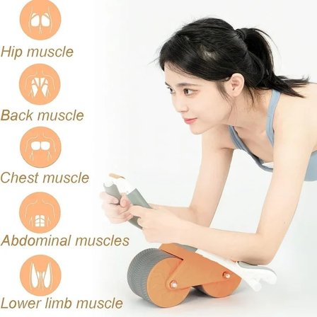 Ultimate Sup, Abs Tekerlekli Silindir, Abs Egzersizi, Silindirli Egzersiz, Fitness Ekipmanı (2818)
