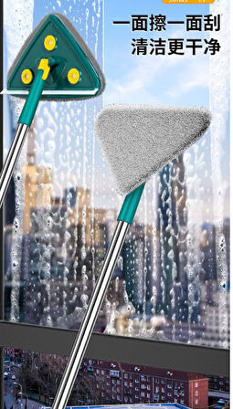 2 Bezli Üçgen Çek Çekli Mop Islak Mendil Uyumlu 150 cm (2818)