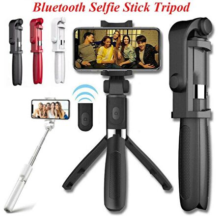 Selfie Stick L01 Bluetooth Kumandalı Selfie Çubuğu Tripod Monopod (2818)