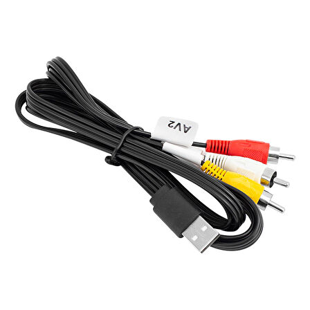 3 RCA + USB ÇEVİRİCİ 1.2 METRE KABLO USB TO 3 RCA (SECONDER HY7024) (2818)