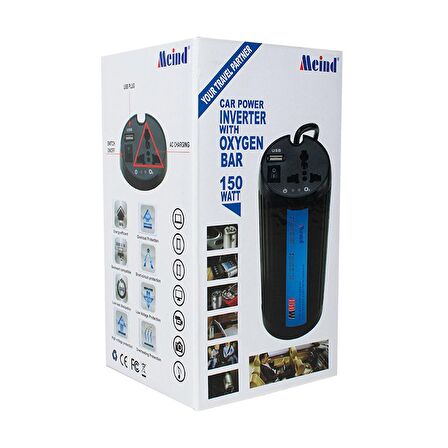 12 VOLT - 150 WATT USBLİ ÇAKMAKTAN ARAÇ POWER INVERTER (2818)