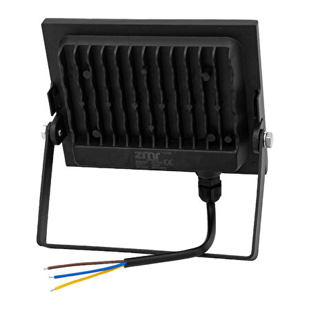 ZMR 30 WATT 6500K IP66 150* IŞIK AÇISI 220 VOLT SİYAH SLİM KASA LED PROJEKTÖR (2818)