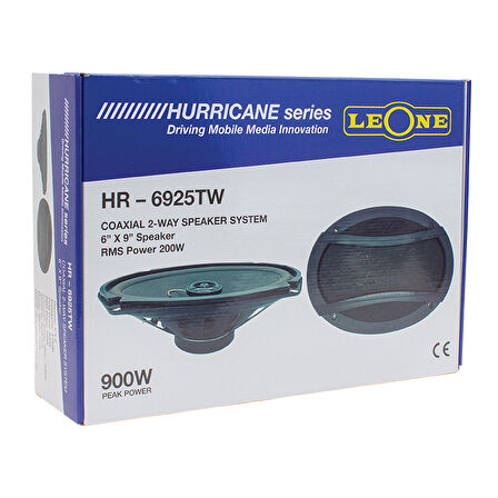 LEONE HR-6925TW 900 WATT 6 X 9 OVAL OTO HOPARLÖR KAPAKLI ÇİFTLİ TAKIM FİYAT (2818)