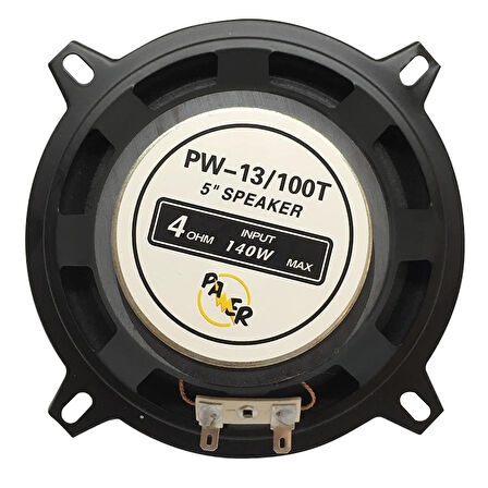 4 OHM 100 WATT 13 CM TWETEERLI TEKLİ HOPARLÖR (2818)