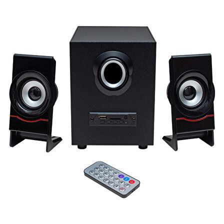 MAGICVOICE MV-4966 USB+TF CARD+FM+BT UKLI 2+1 SES SİSTEMİ (2818)