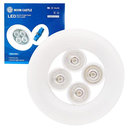 KK-902 E27 DUY 48 WATT BEYAZ 4LÜ UFO LED LAMBA (2818)