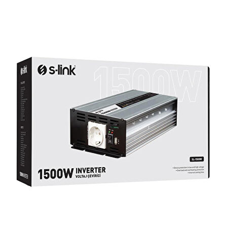 S-LINK SL-1500W 1500W DC12V-AC230V INVERTER (2818)