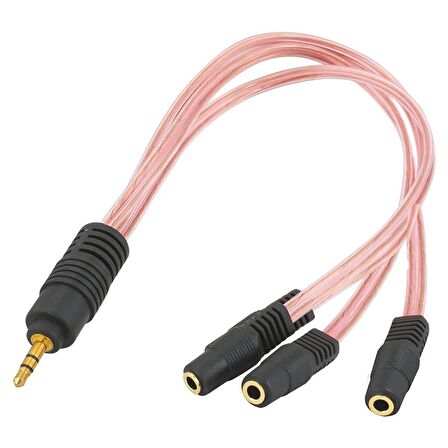 3.5 MM STEREO ERKEK/3 X 3.5 MM STEREO DİŞİ 5+1 KABLO (2818)