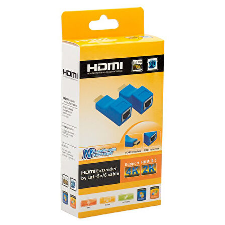 FULLY H-608F 4K HDMI TO CAT5/CAT6 30 METRE UZATICI EXTENDER (2818)