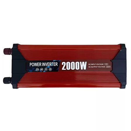 Findit 2000 Watt Modifiye Sinüs İnvertör Dönüştürücü 12/230v  Usb Akü Bağlantılı (2818)