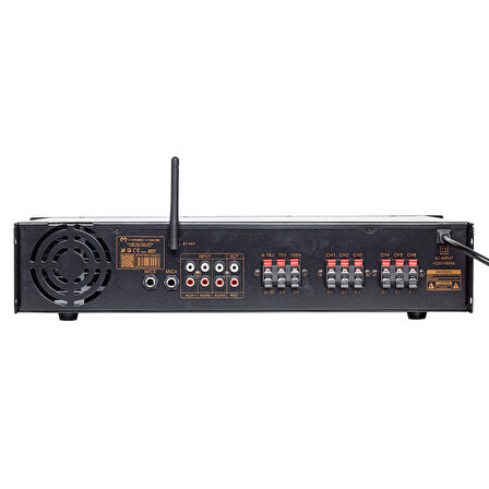 MAGICVOICE MV-1217 USB BT-UK 6 ZON ANFİ RMS 50W*1CH +4-16-70-100V TRAFOLU (2818)