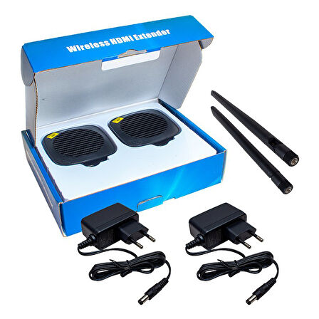 ANTENLİ HDMI KABLOSUZ EXTENDER 50 METRE UZATICI (2818)