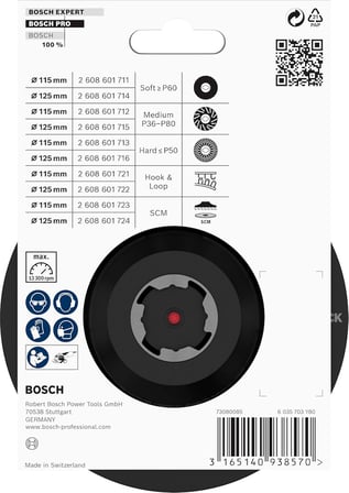 Professional destek diski (cırt cırtlı, X-Lock ile), 2608601721, Ø 115 mm