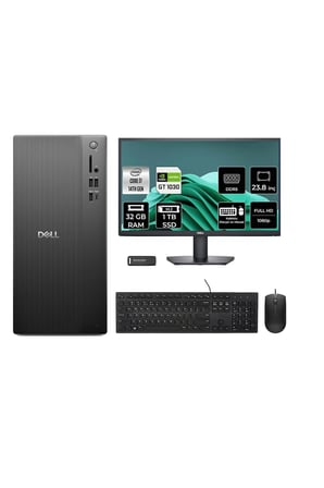 Pro Tower ECT1250 i7 14700 32GB 1TB SSD GT1030/4GB FDOS Masaüstü Bilgisayar + 23.8" Monitör