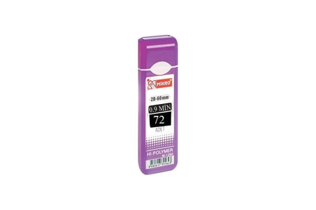 Kalem Ucu 72 li 0.9 mm 2B 1 Adet Çoklu Versatil Kalem Uç Mekanik Uçlu Otomatik Kurşun Mikro Kalem Ucu 60 mm Yumuşak