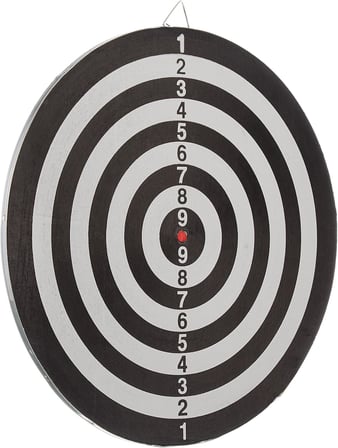 Delta Dart Seti 43 cm (17 İnç) + 6 Dart Oku (6 Gr) Hedef Tahtası