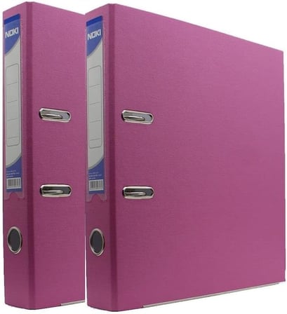 Büro Klasör Pembe Dar Noki Pembe Büro Klasörü Halkalı 2 Adet