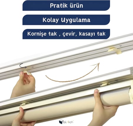 Pratik Stor Perde Kornişe Takma Aparatı Küçük Boy Kaliteli 10 Adet
