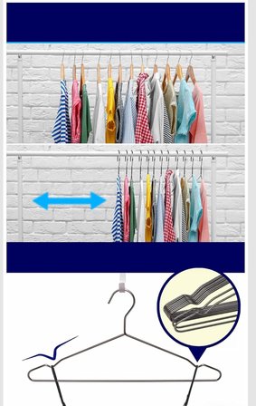 Askıcı Metal Elbise Askısı 12 Adetaa-8697623589801