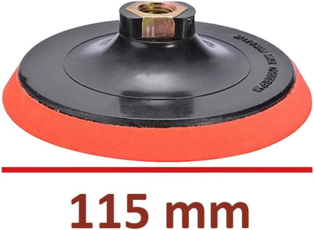 Cırt Zımpara Deliksiz Avuç Taşlama Cırt Taban Altlığı 115 mm M14 + Matkap Aparatı