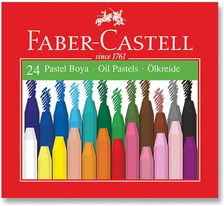 Faber-Castell Pastel Boya, 12 Renk, Yumuşak ve Rahat Kullanım, Canlı Renkler, Kağıt ve Taş Üzeri Uygun