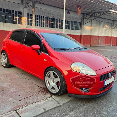 Fiat Punto 2006-2018 Uyumlu Üniversal Astra H lip Esnek Ön Lip 2 Parça Tampon Altı Dil Karlık Ön Ek