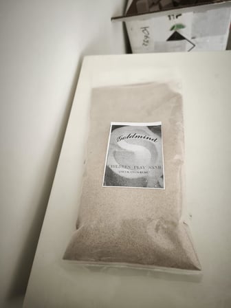 Goldmind Çocuk Oyun Kumu, Doğal ve tozumaz, Silis Plaj Kumu, Teraryum, Süsleme, Dekor Kumu (1 Kg)